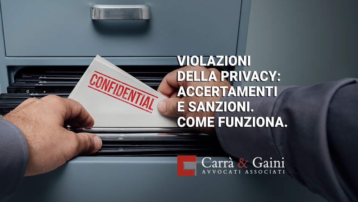 Violazioni Della Privacy, Modalità E Procedure Di Accertamento E Di ...